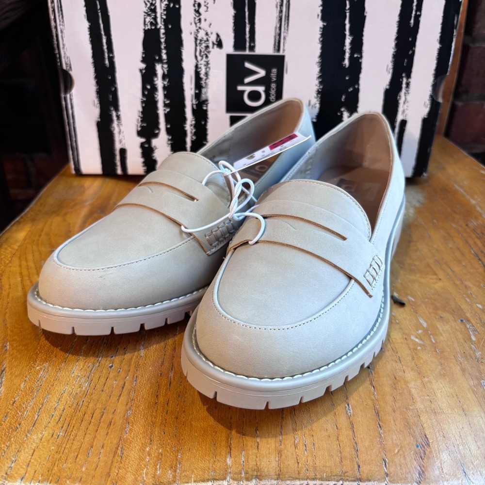 DV by Dolce Vita Beige Chunky Sole Loafers